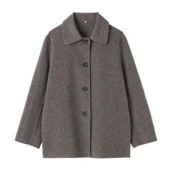 Vestes Et Manteaux^Muji Manteau court en mélange de laine mérinos pour femme