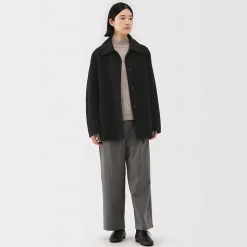 Vestes Et Manteaux^Muji Manteau court en mélange de laine mérinos pour femme