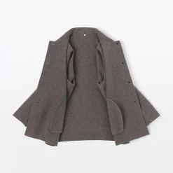 Vestes Et Manteaux^Muji Manteau court en mélange de laine mérinos pour femme