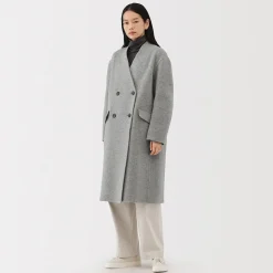 Vestes Et Manteaux^Muji Manteau croisé en cachemire recyclé pour femme