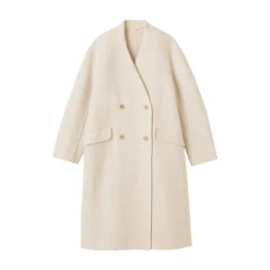 Vestes Et Manteaux^Muji Manteau croisé en cachemire recyclé pour femme