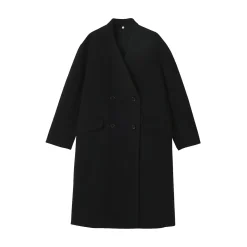 Vestes Et Manteaux^Muji Manteau croisé en cachemire recyclé pour femme