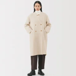 Vestes Et Manteaux^Muji Manteau croisé en cachemire recyclé pour femme
