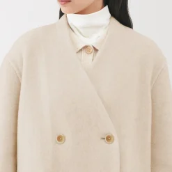 Vestes Et Manteaux^Muji Manteau croisé en cachemire recyclé pour femme