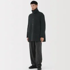 Vestes Et Manteaux^Muji Manteau droit en cachemire recyclé pour homme