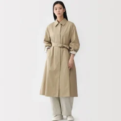 Vestes Et Manteaux^Muji Manteau droit en coton déperlant pour femme