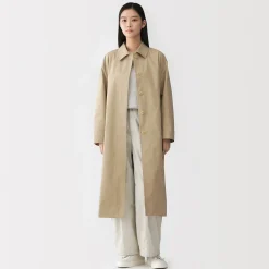Vestes Et Manteaux^Muji Manteau droit en coton déperlant pour femme