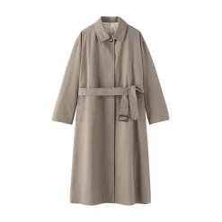 Vestes Et Manteaux^Muji Manteau droit en coton déperlant pour femme
