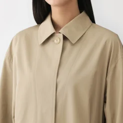 Vestes Et Manteaux^Muji Manteau droit en coton déperlant pour femme