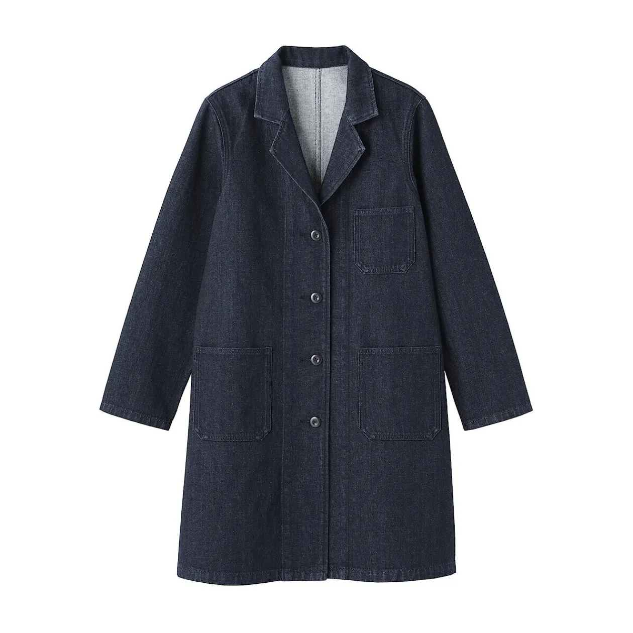 Vestes Et Manteaux^Muji Manteau en denim mélangé kapok pour femme