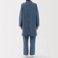 Vestes Et Manteaux^Muji Manteau en denim mélangé kapok pour femme