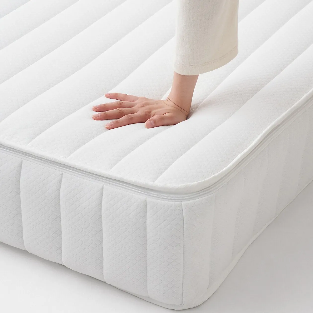 Matelas^Muji Matelas double à ressorts ensachés standard avec support ferme