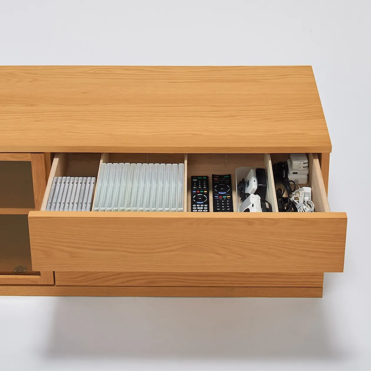 Armoires^Muji Meuble TV en chêne ‐ Grand