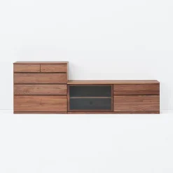 Armoires^Muji Meuble TV en noyer ‐ Grand