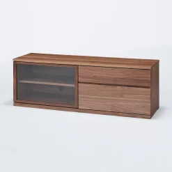 Armoires^Muji Meuble TV en noyer ‐ Grand