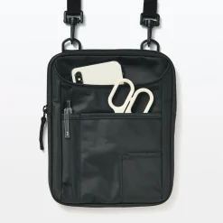 Sacs|Sacs^Muji Mini‐sacoche à bandoulière déperlante avec porte‐stylo Noir