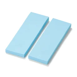 Fournitures De Bureau^Muji Notes autocollantes en papier kraft ‐ Unies, lot de 2 Bleu