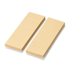 Fournitures De Bureau^Muji Notes autocollantes entièrement adhésives en papier kraft - Unies, lot de 2
