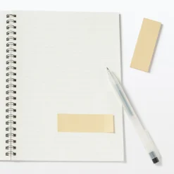 Fournitures De Bureau^Muji Notes autocollantes entièrement adhésives en papier kraft - Unies, lot de 2