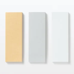 Fournitures De Bureau^Muji Notes autocollantes entièrement adhésives en papier kraft - Unies, lot de 2