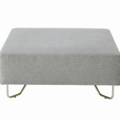 Canapés Et Repose-Pieds^Muji Ottomane de canapé modulable gris clair (Dont Eco‐part. 4,30 €)