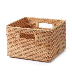 Rangements En Rotin^Muji Panier carré en rotin L35X P36X H24cm