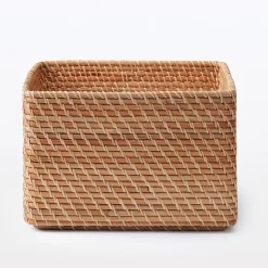Rangements En Rotin^Muji Panier carré en rotin L35X P36X H24cm