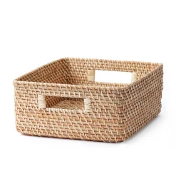 Rangements En Rotin^Muji Panier carré en rotin L35xP36xH16cm