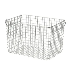 Rangements En Métal^Muji Panier en fil d'acier inoxydable L37X P26X H24cm