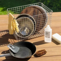 Rangements En Métal^Muji Panier en fil d'acier inoxydable L37X P26X H24cm