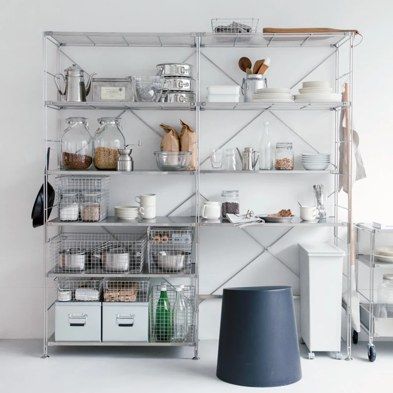 Rangements En Métal^Muji Panier en fil d'acier inoxydable L37X P26 XH8 cm