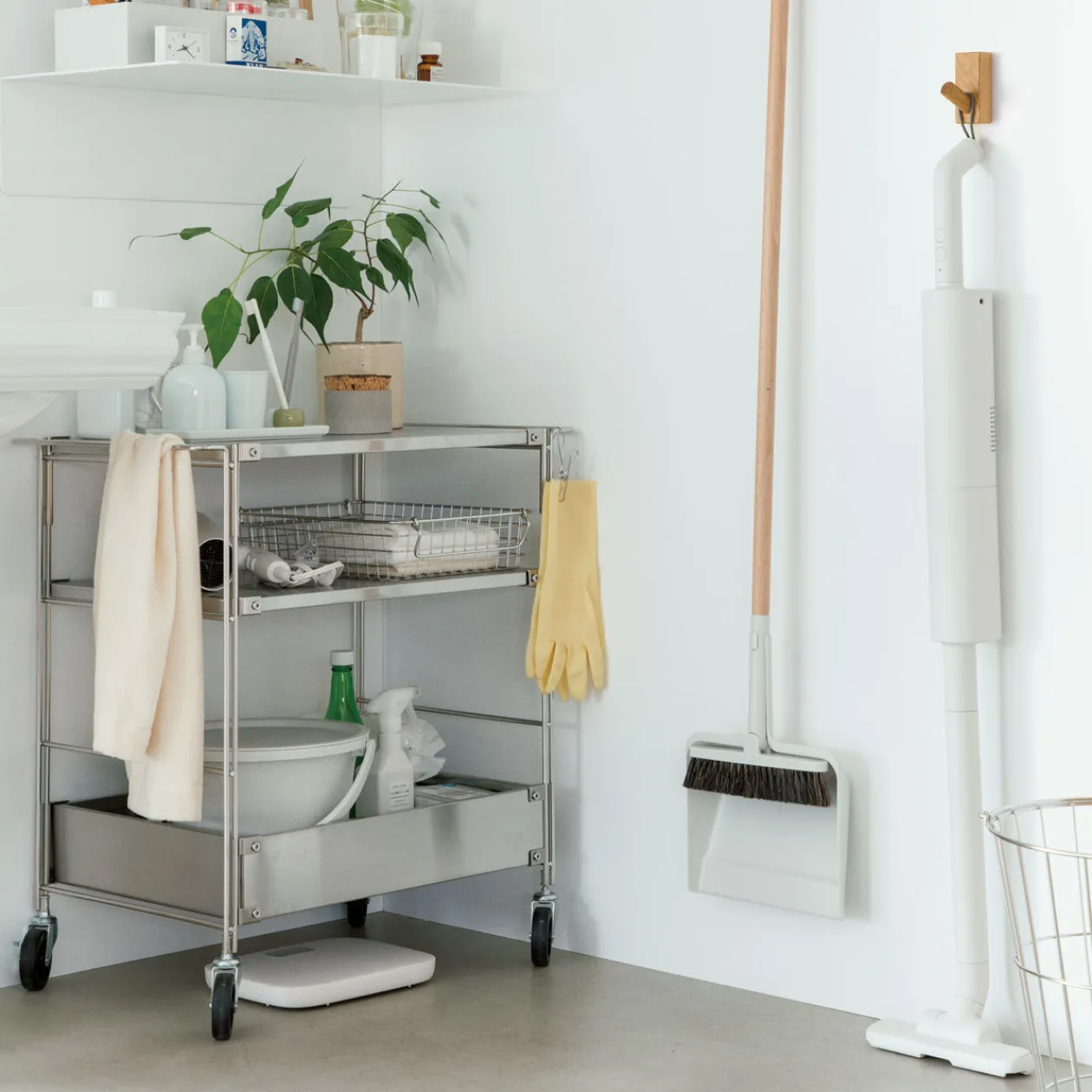 Rangements En Métal^Muji Panier en fil d'acier inoxydable L37X P26 XH8 cm