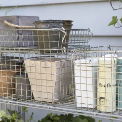 Rangements En Métal^Muji Panier en fil d'acier inoxydable L37X P26 XH8 cm