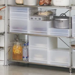 Rangements En Métal^Muji Panier en fil d'acier inoxydable L37X P26 XH8 cm