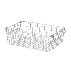 Rangements En Métal^Muji Panier en fil d'acier inoxydable L37X P26X H12cm