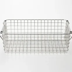 Rangements En Métal^Muji Panier en fil d'acier inoxydable L37X P26X H12cm