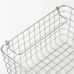 Rangements En Métal^Muji Panier en fil d'acier inoxydable L37X P26X H12cm