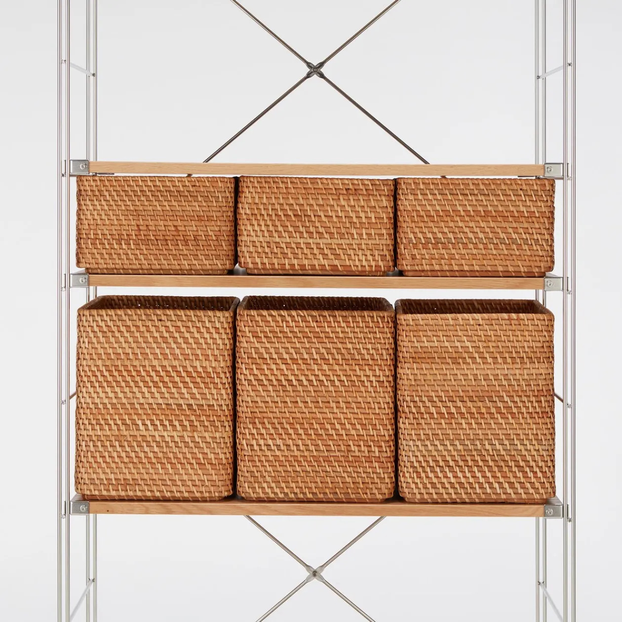 Rangements En Rotin^Muji Panier en rotin M 26x36x16cm