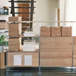 Rangements En Rotin^Muji Panier en rotin M 26x36x16cm