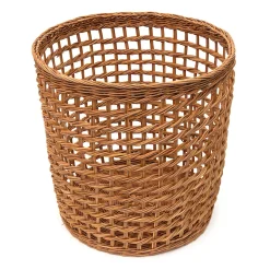 Rangements En Rotin^Muji Panier rond en rotin à tissage ouvert L