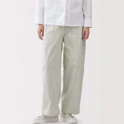 Pantalons, Jupes Et Shorts^Muji Pantalon à cordon de serrage en toile de coton léger pour femme