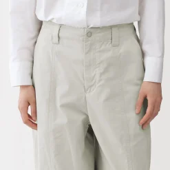 Pantalons, Jupes Et Shorts^Muji Pantalon à cordon de serrage en toile de coton léger pour femme