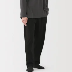 Pantalons, Jupes Et Shorts|Pantalons Et Shorts^Muji Pantalon à cordon en coton lisse unisexe