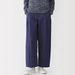 Pantalons, Jupes Et Shorts^Muji Pantalon à coupe cocon et à plis en toile de coton pour femme