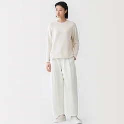 Pantalons, Jupes Et Shorts^Muji Pantalon à coupe cocon et à plis en toile de coton pour femme