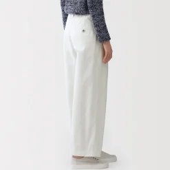 Pantalons, Jupes Et Shorts^Muji Pantalon à coupe cocon et à plis en toile de coton pour femme