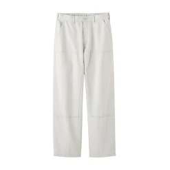 Pantalons Et Shorts^Muji Pantalon aux genoux renforcés en coton recyclé pour homme Blanc Cassé