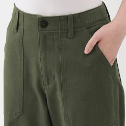 Pantalons, Jupes Et Shorts^Muji Pantalon avec motif de chevrons en coton pour femme