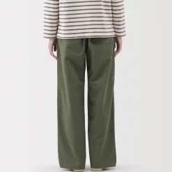 Pantalons, Jupes Et Shorts^Muji Pantalon avec motif de chevrons en coton pour femme