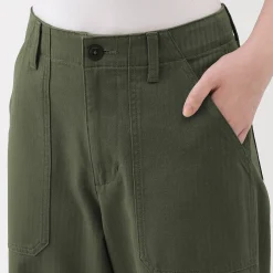 Pantalons, Jupes Et Shorts^Muji Pantalon avec motif de chevrons en coton pour femme